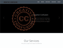 Tablet Screenshot of creativeconfusion.co.za